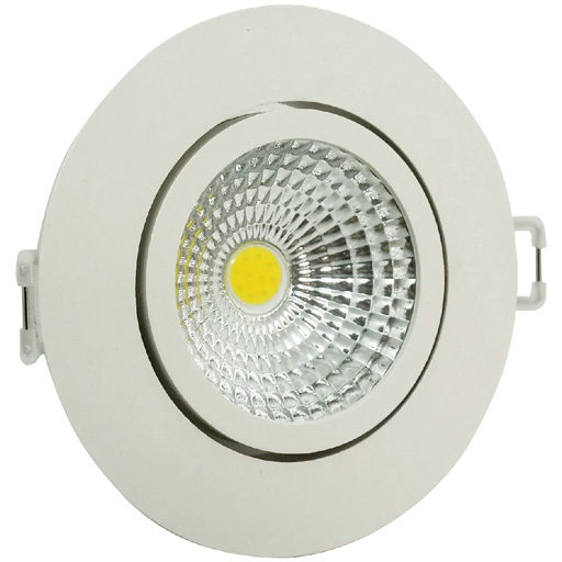 Spot Embutir LED Redondo 5w Bivolt 3000k Roya